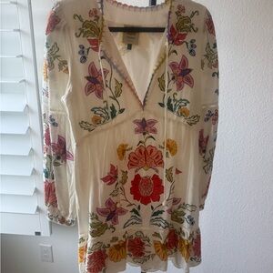 FARM Rio Floral Embroidered Mini Dress - Multicolor